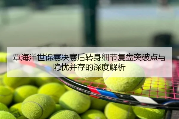 覃海洋世锦赛决赛后转身细节复盘突破点与隐忧并存的深度解析